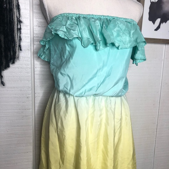 Lilly Pulitzer silk tube top high/low ombré dress - Picture 2 of 16
